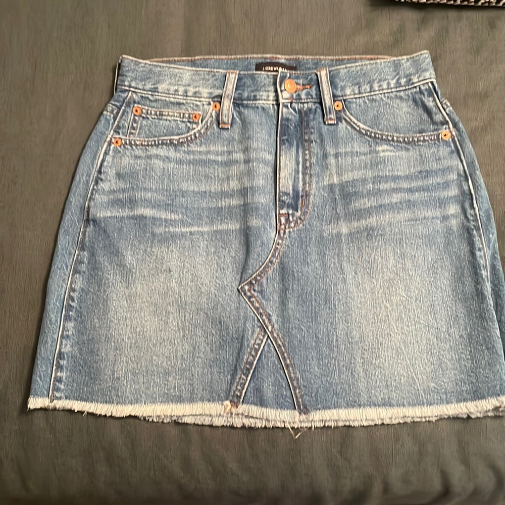 Jcrew denim mini